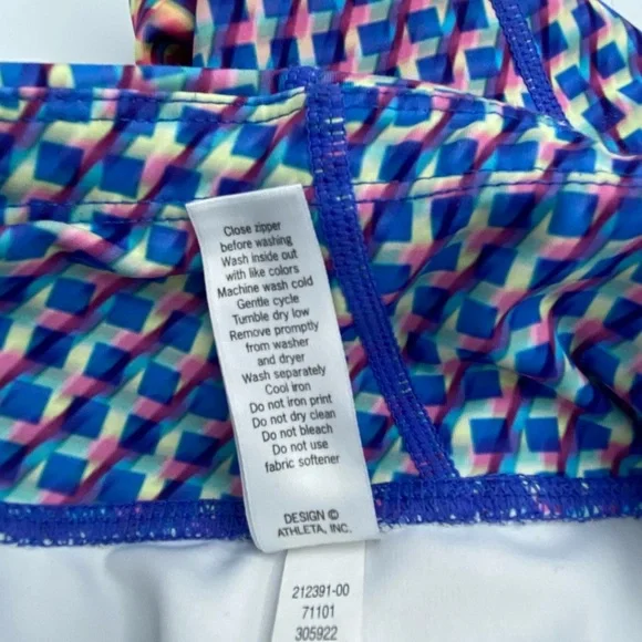 Athleta Vivid Sonar Ombré Capri Yoga Pants Leggings Size Small—Like New - Picture 7 of 9